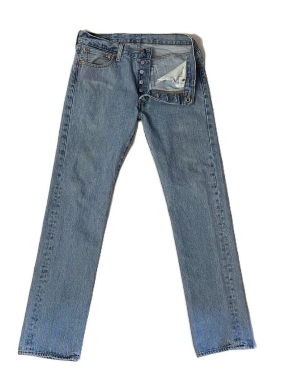 Levi's 501 Jeans Men 32x34 * Blue 100% Cotton Button-Fly Straight PC9-00501-0134